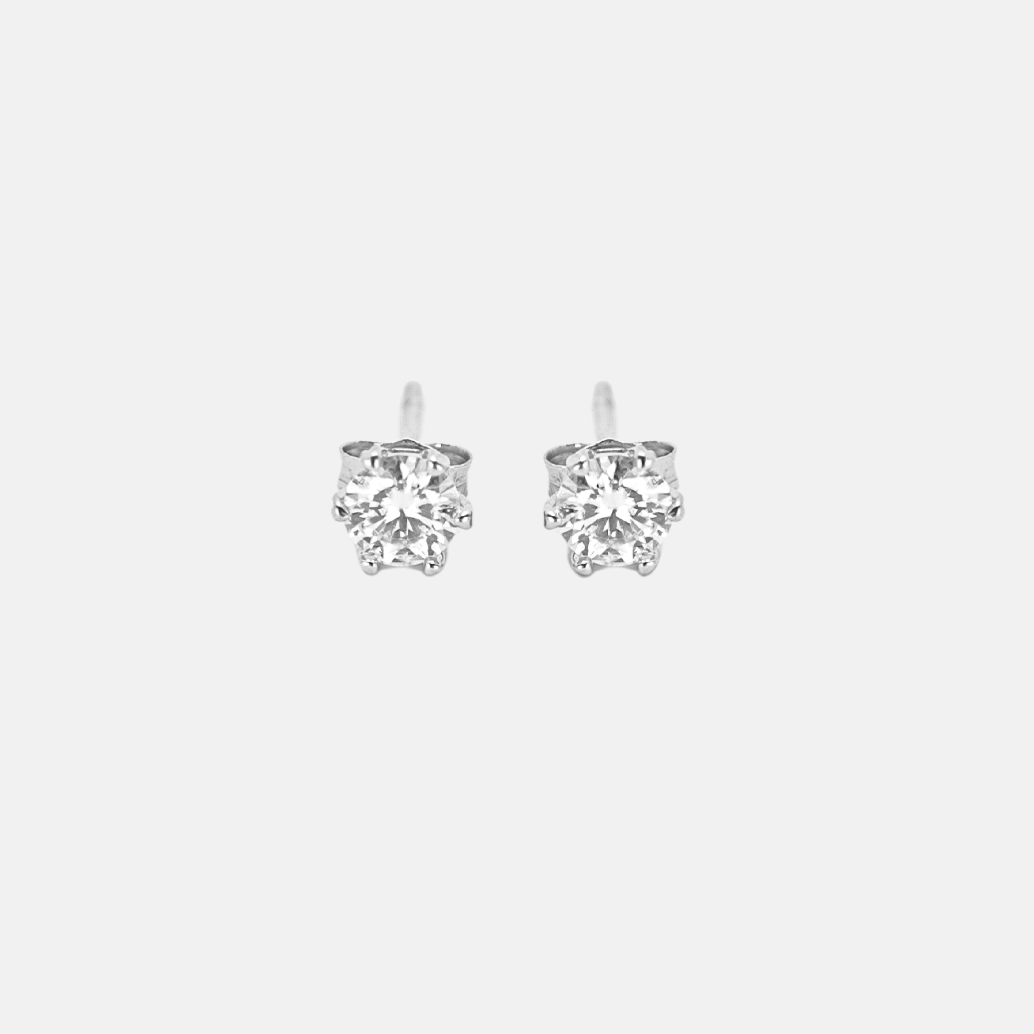 Brinco Solitário Moissanite