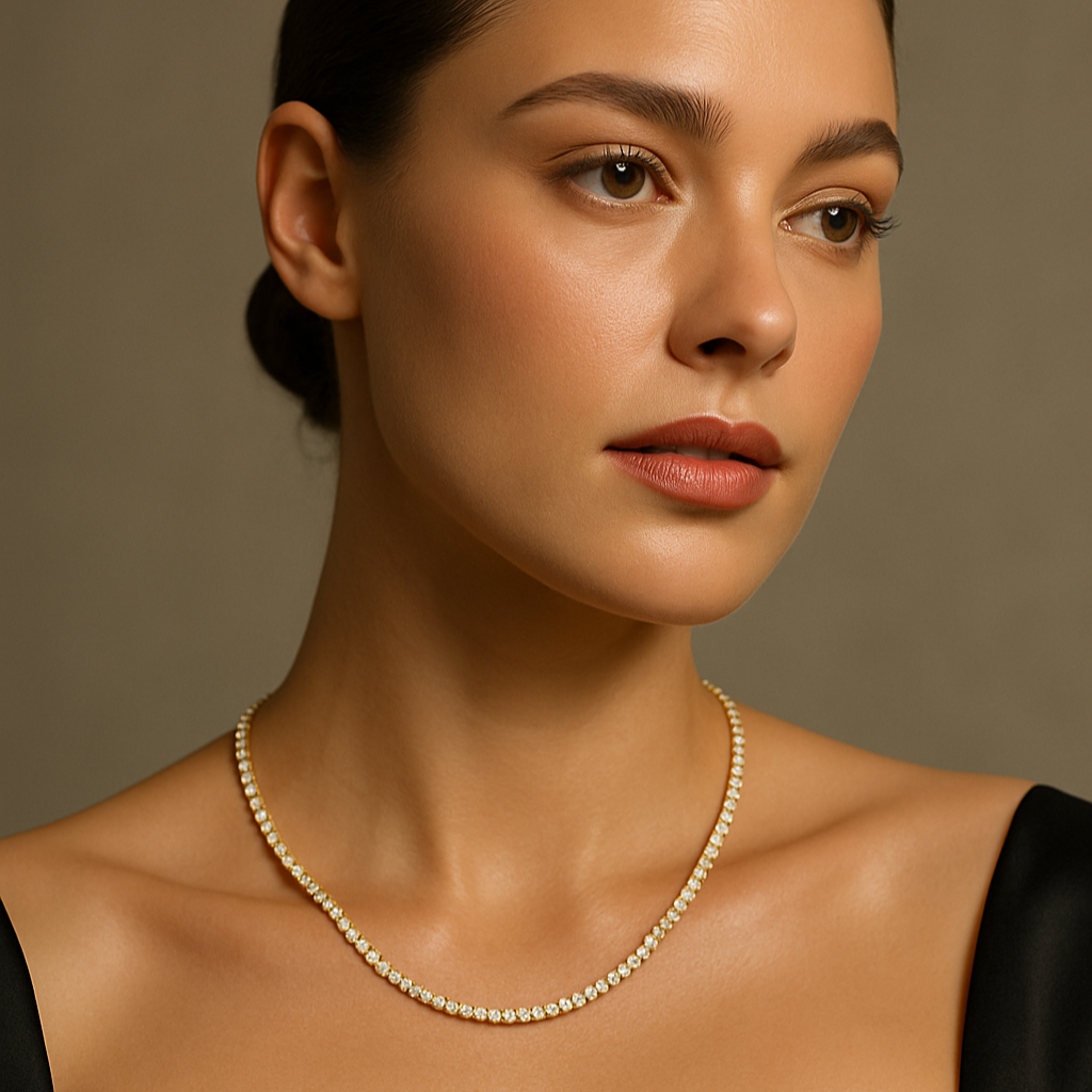 Colar Riviera Bezel