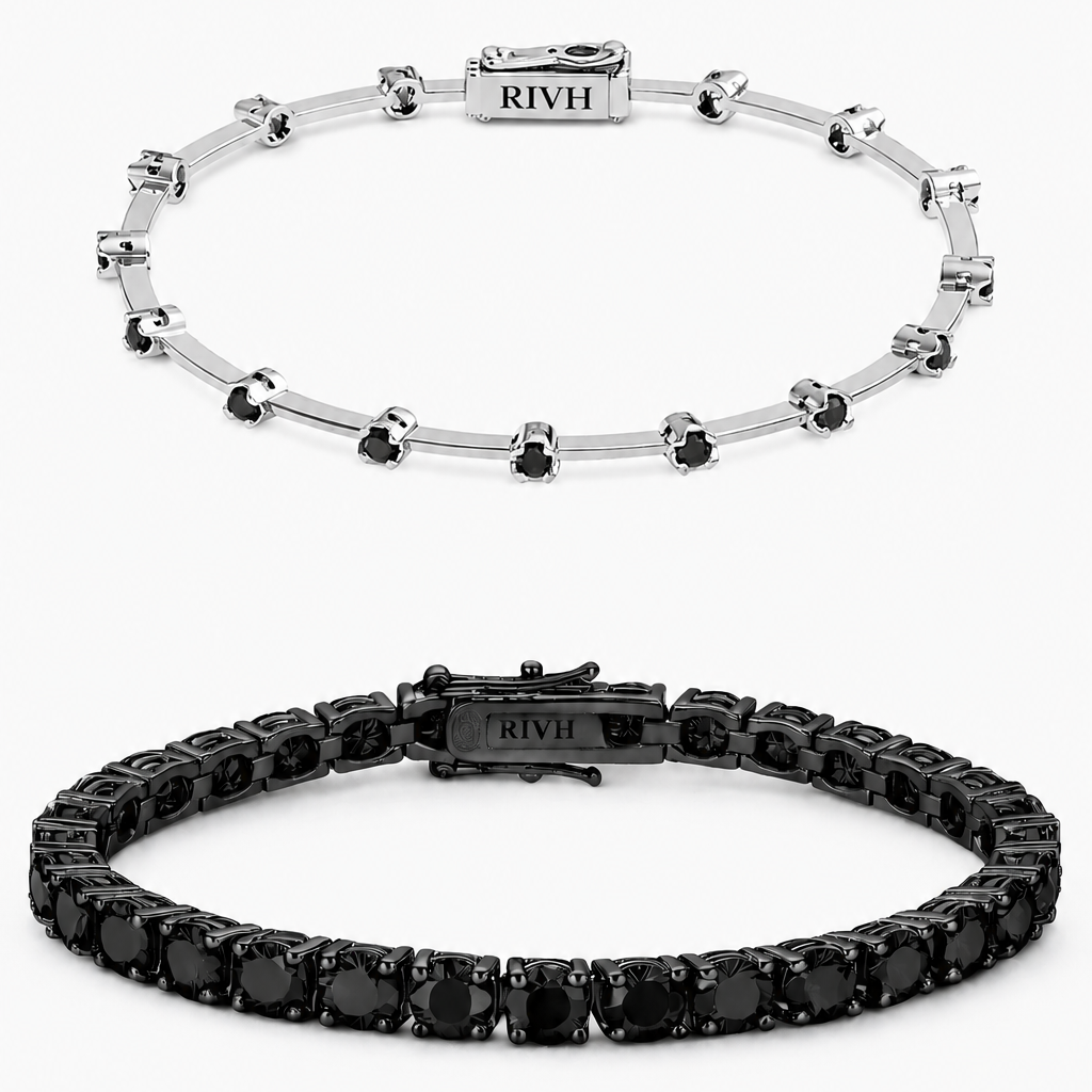 Conjunto Fio Faca Moissanite Black
