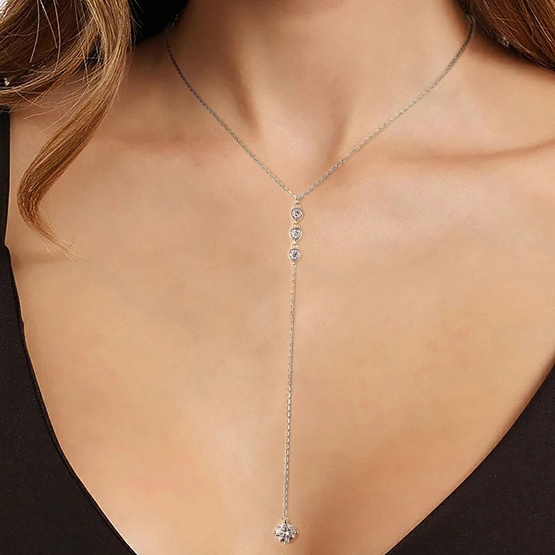 Colar Fin Moissanite
