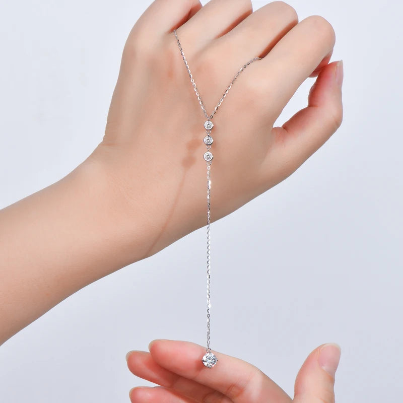 Colar Fin Moissanite