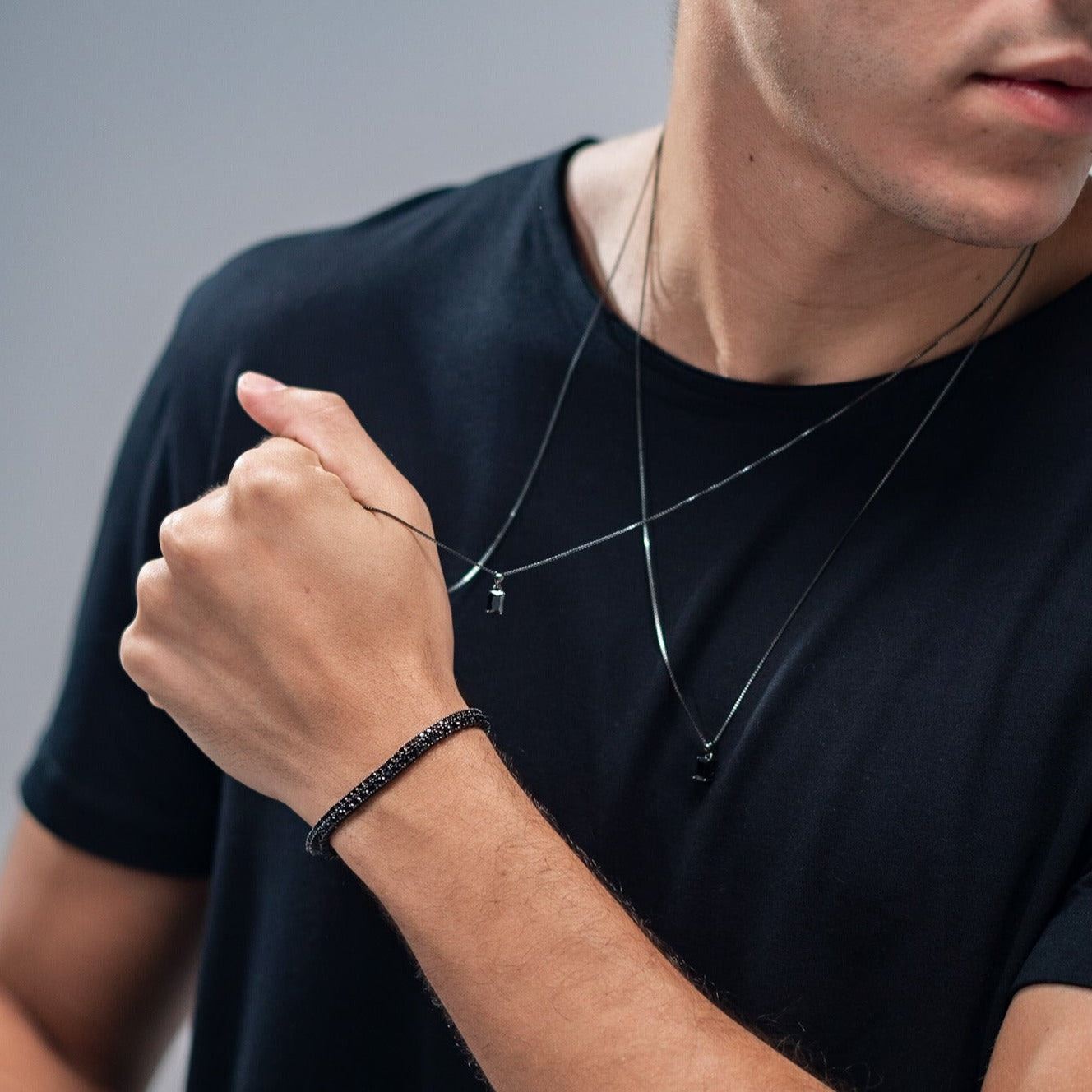 Riviera Zircônia Ônix - Ródio Negro