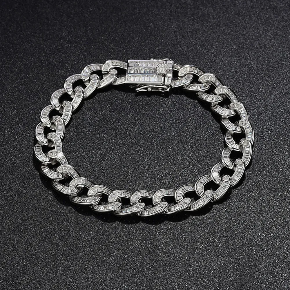 Pulseira Baguete Cuban Chain - 10mm