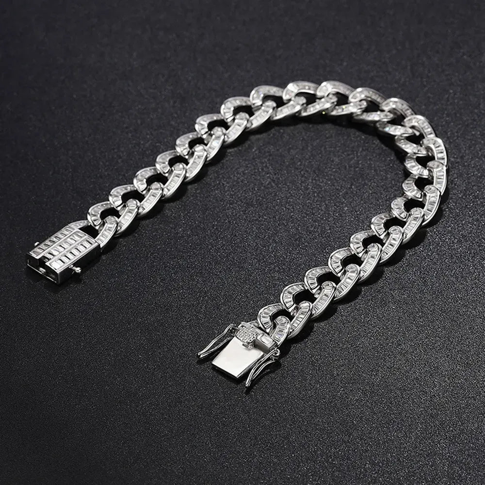 Pulseira Baguete Cuban Chain - 10mm