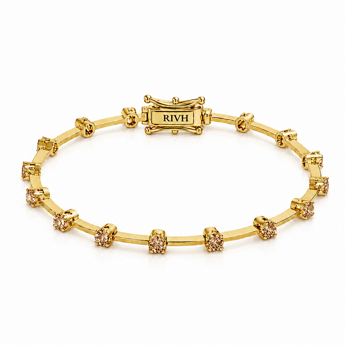 Riviera Fio Faca Brown Ouro 18k — fundo claro