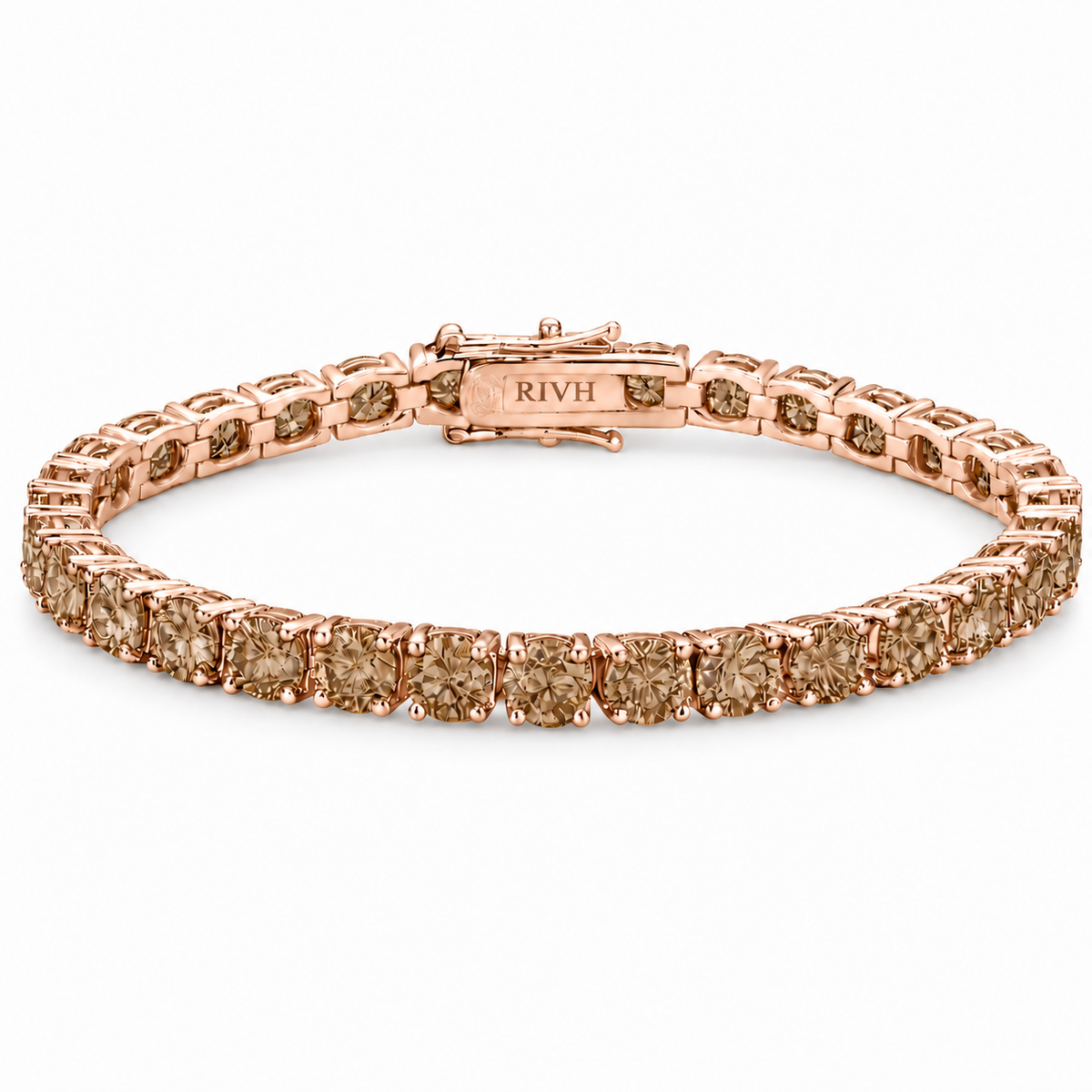 Riviera Zircônia Brown - Ouro Rosé