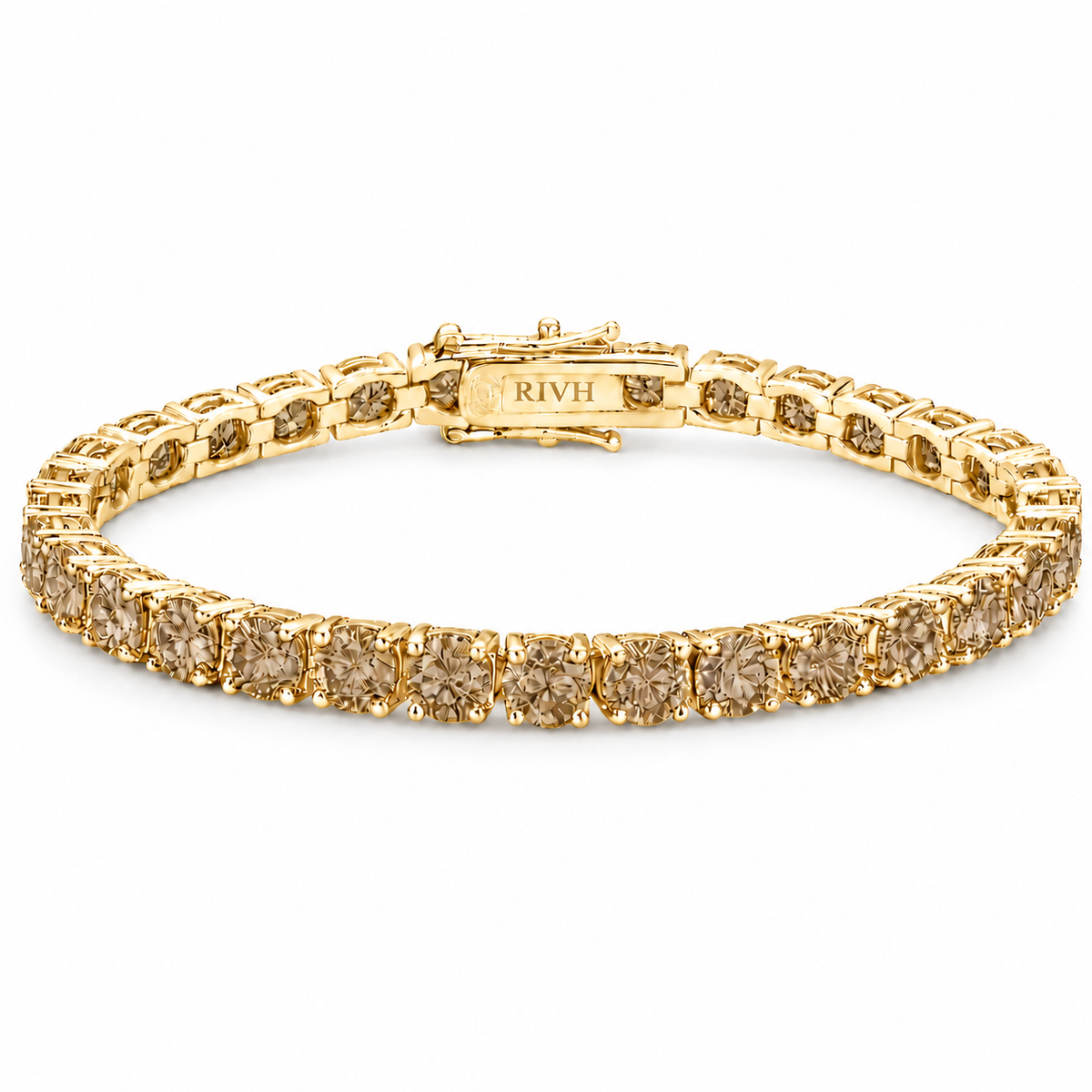 Riviera Zircônia Brown Ouro 18k