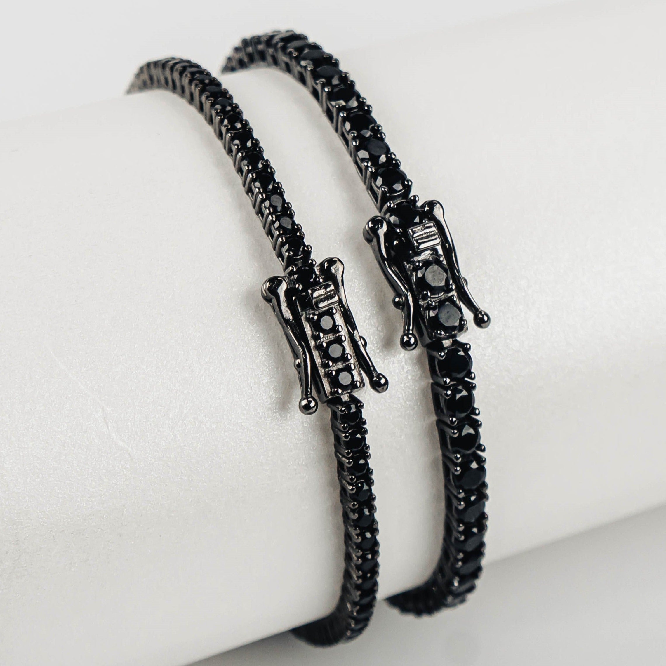 Riviera Moissanite Black - Ródio Negro