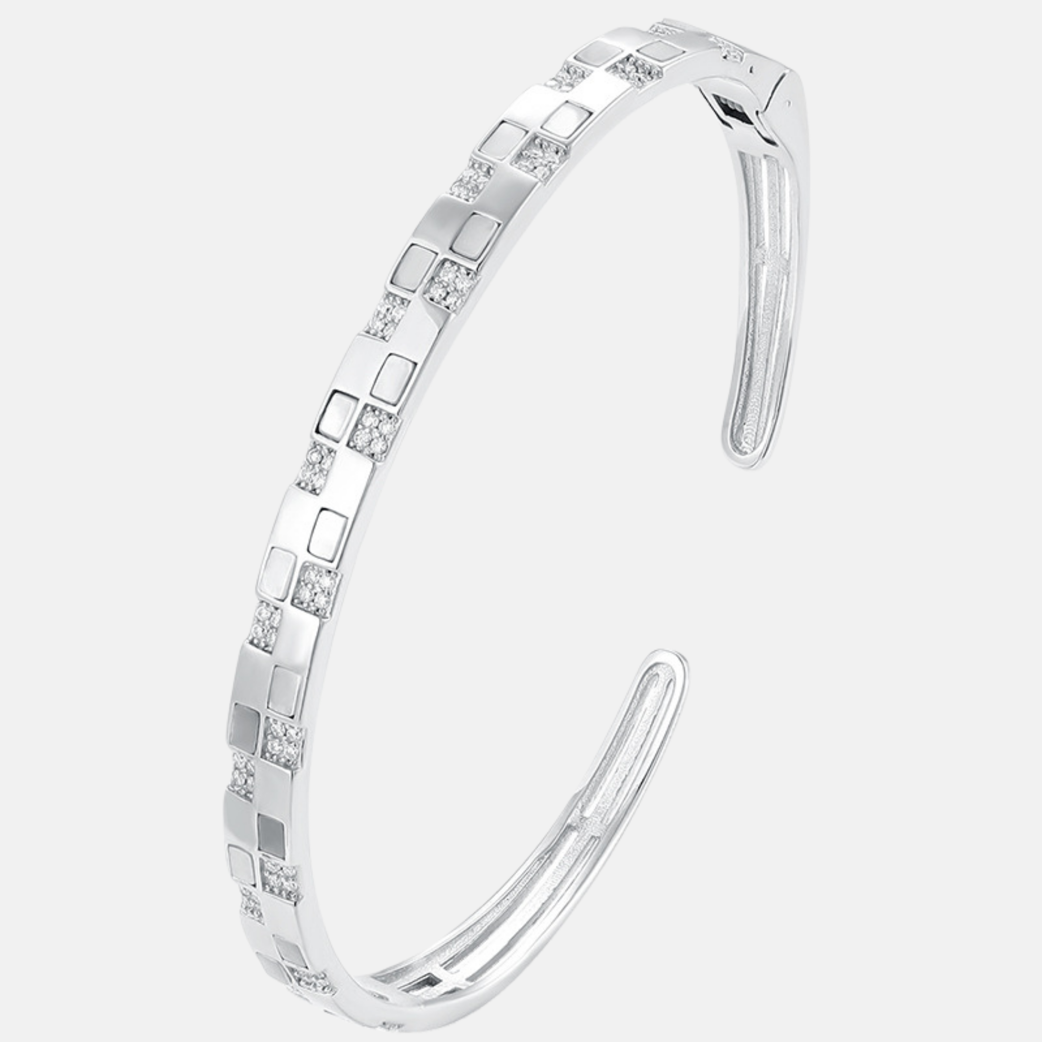 Bracelete Square Moissanite