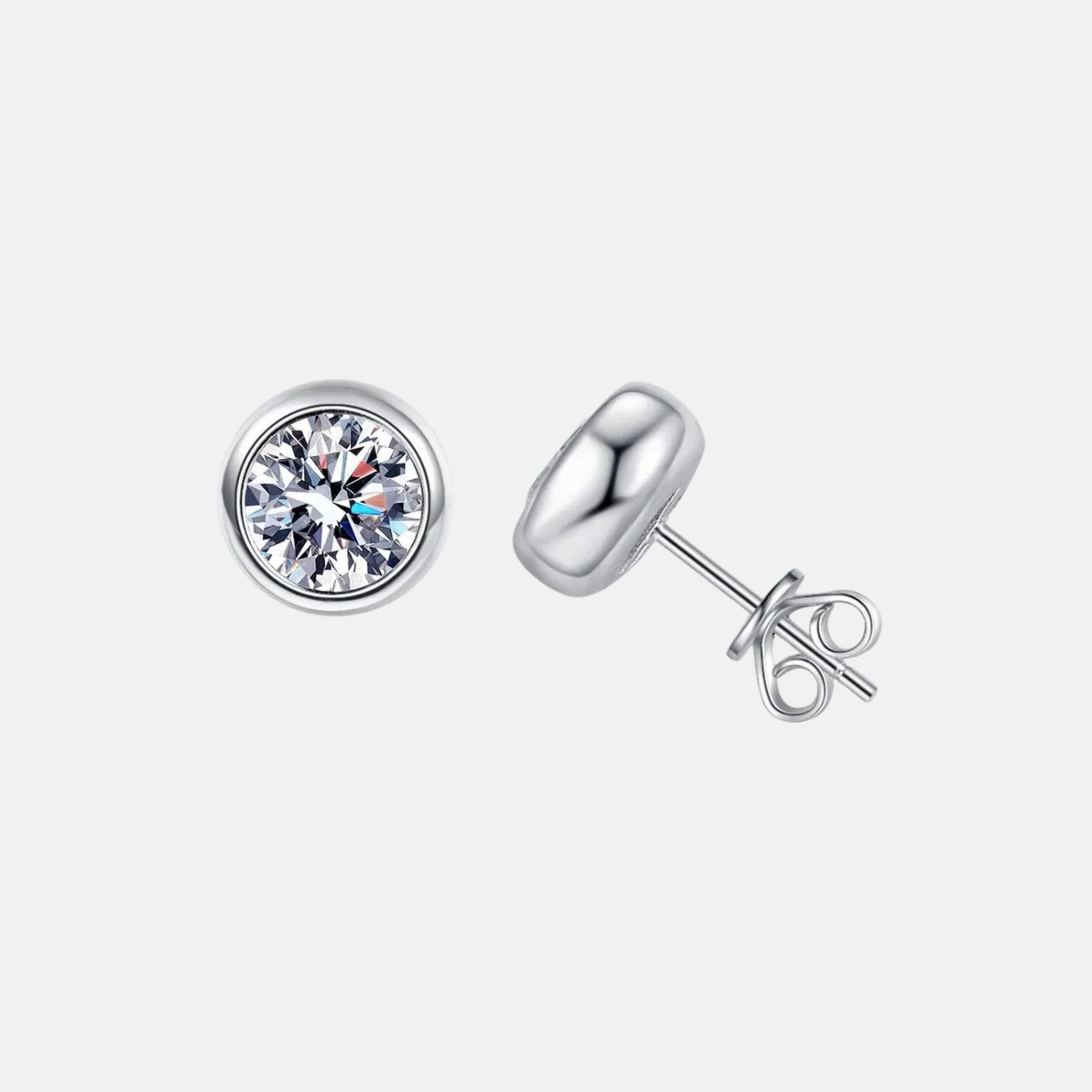 Brinco Bezel Moissanite