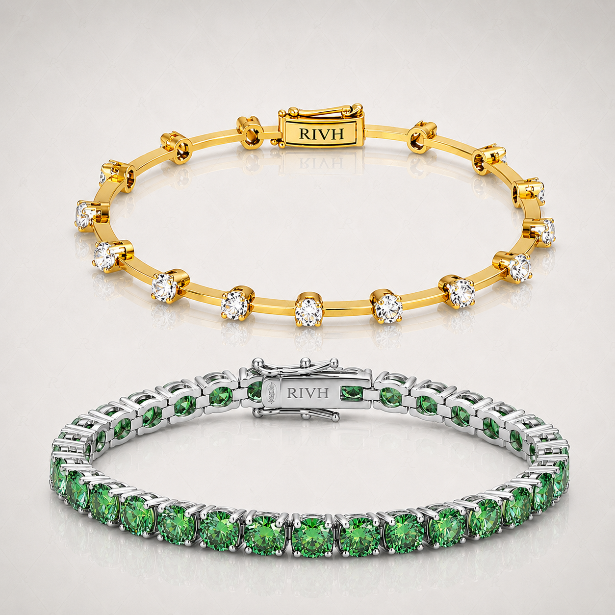 Conjunto Fio Faca Moissanite Ouro 18k
