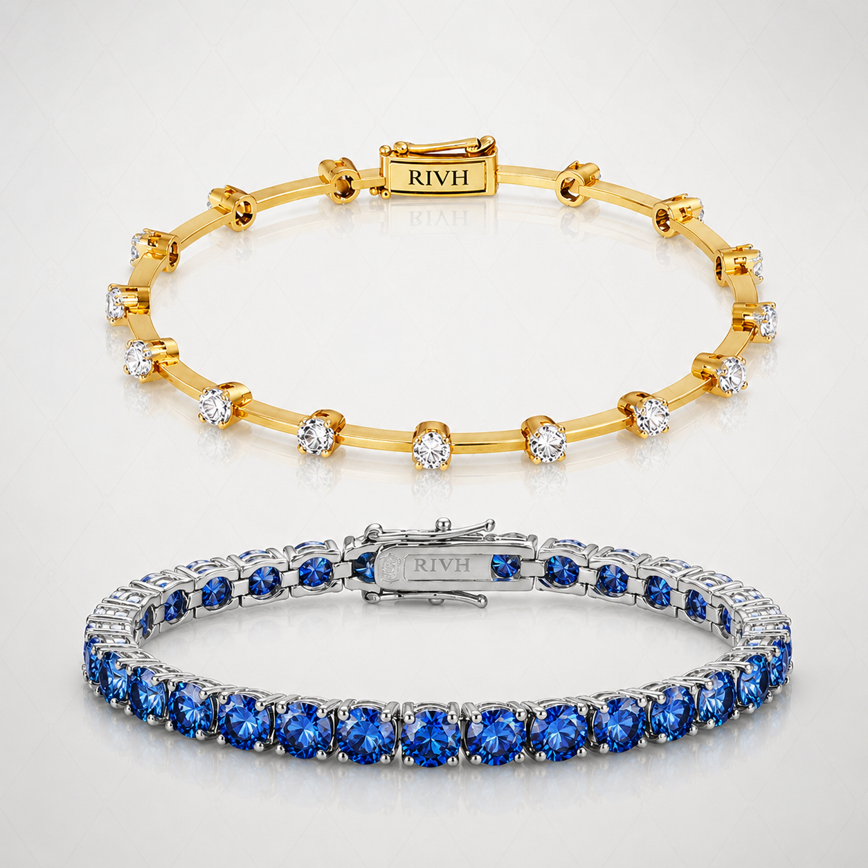 Conjunto Fio Faca Moissanite Ouro 18k