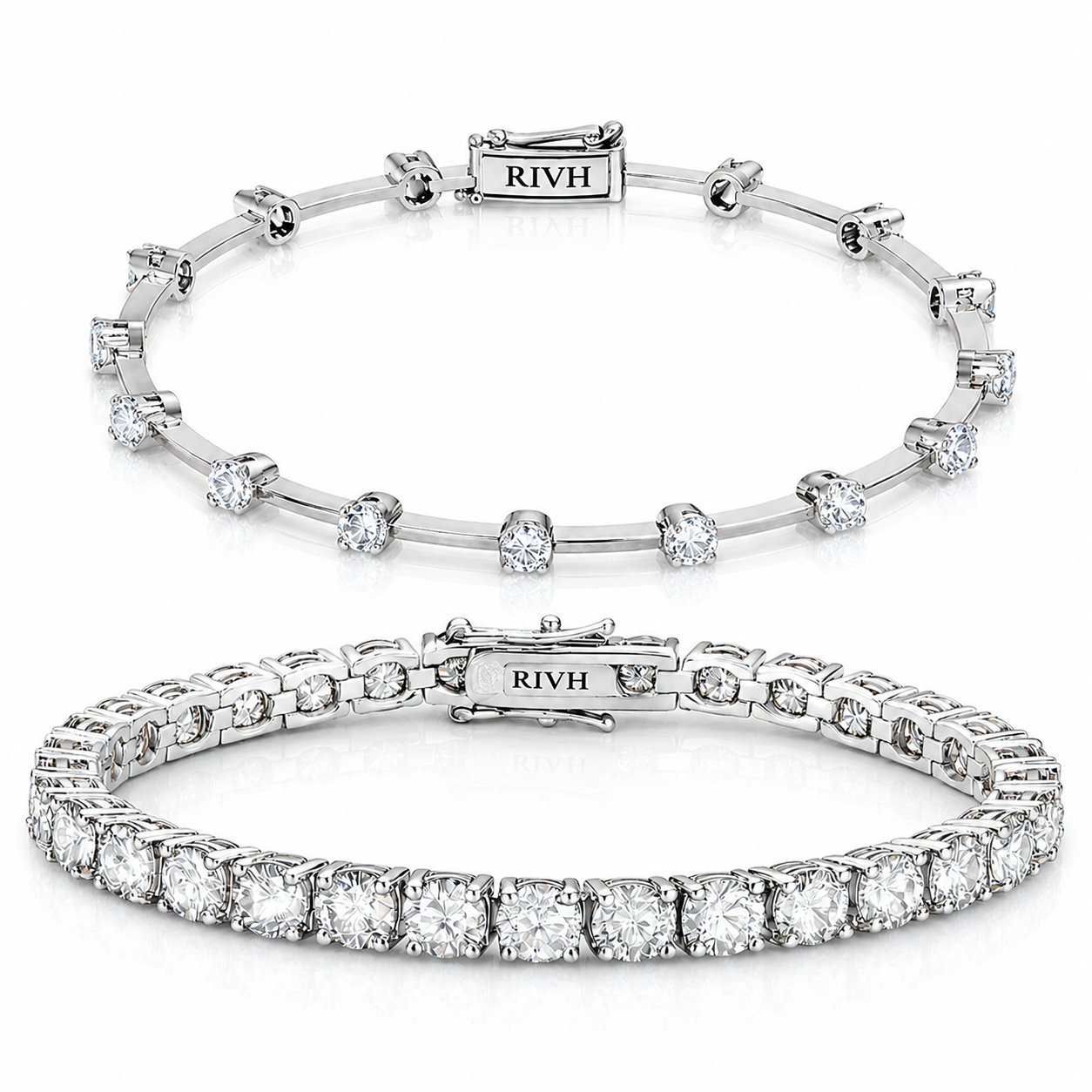 Conjunto Fio Faca Moissanite Ouro 18k