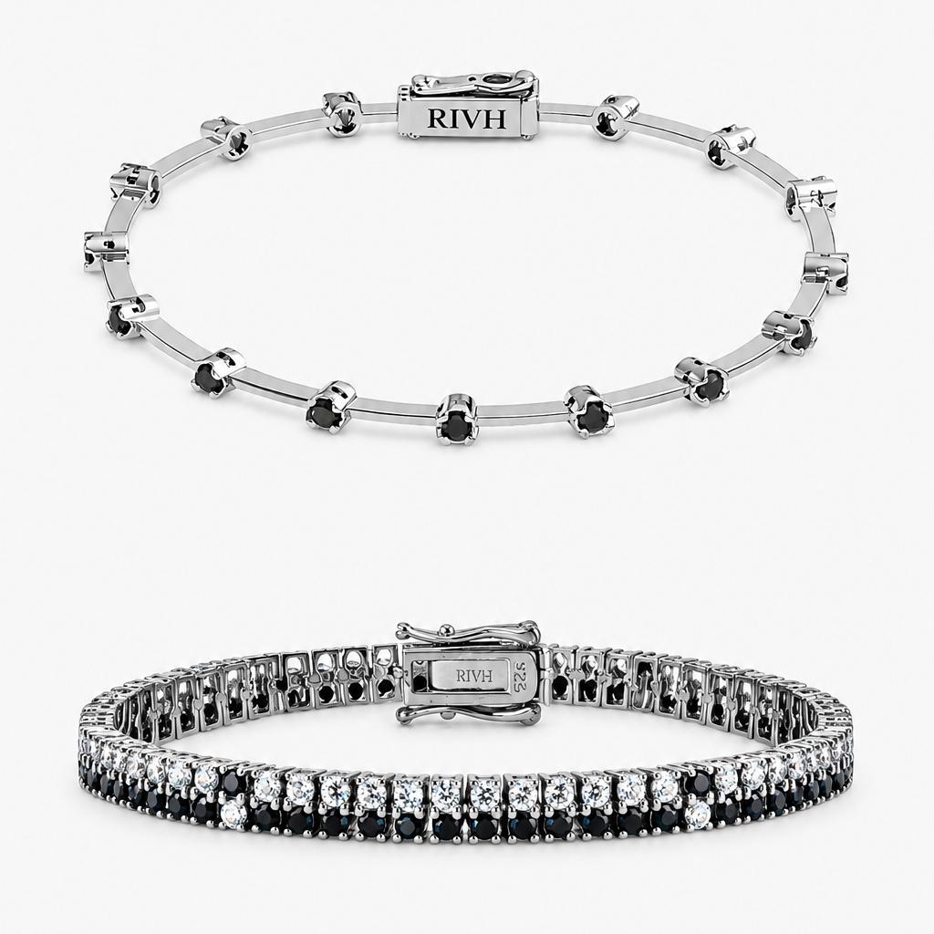 Conjunto Fio Faca Moissanite Black