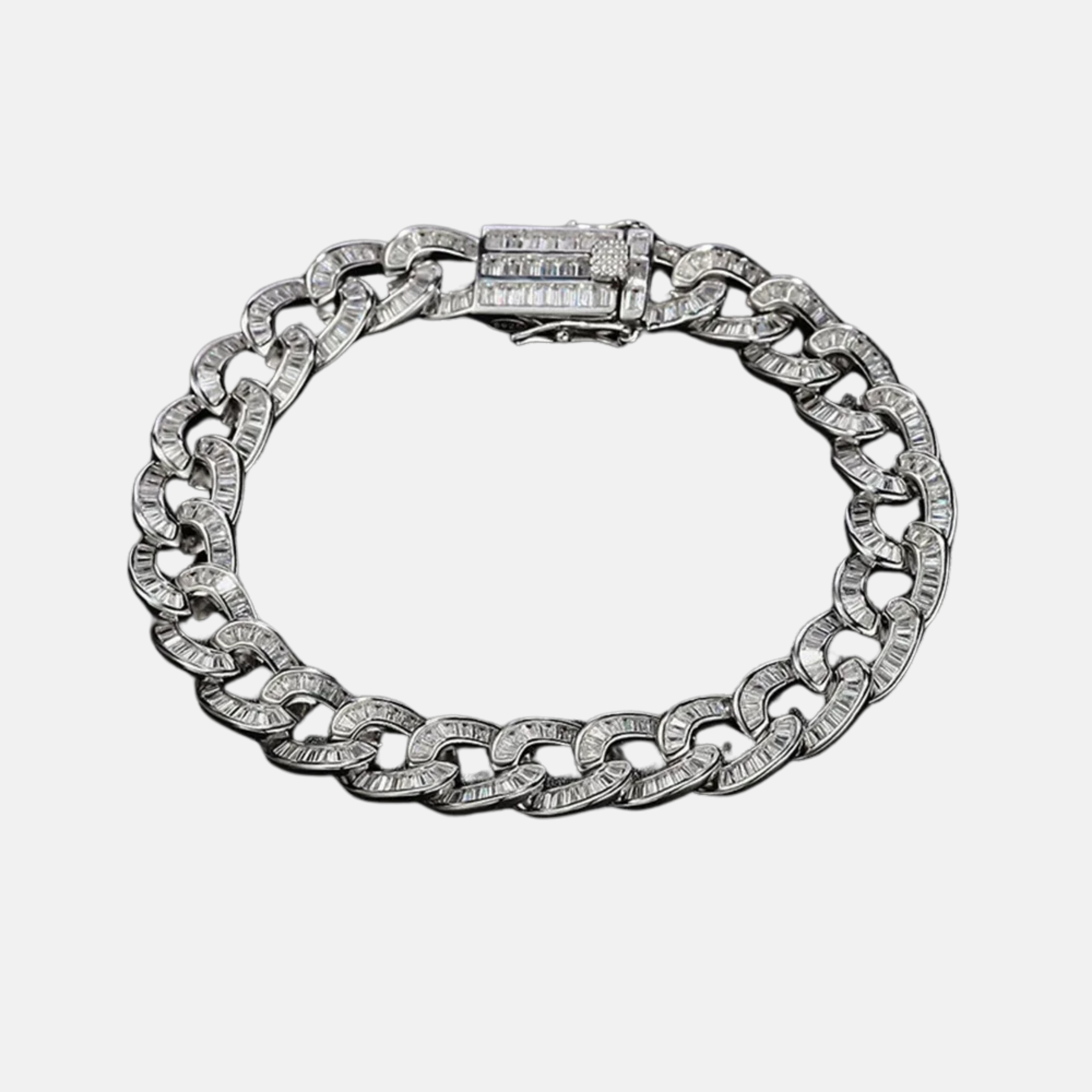 Pulseira Baguete Cuban Chain - 10mm
