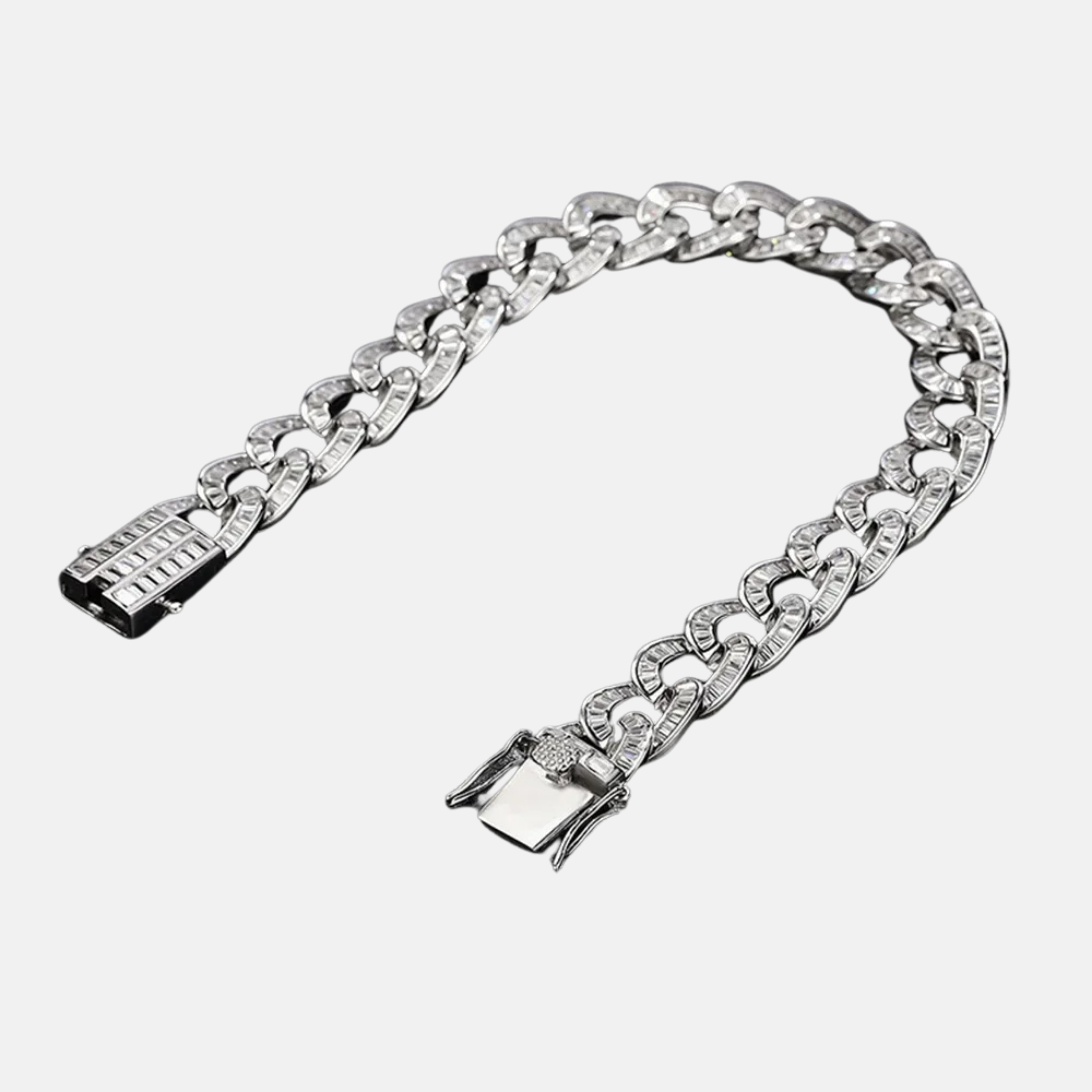 Pulseira Baguete Cuban Chain - 10mm