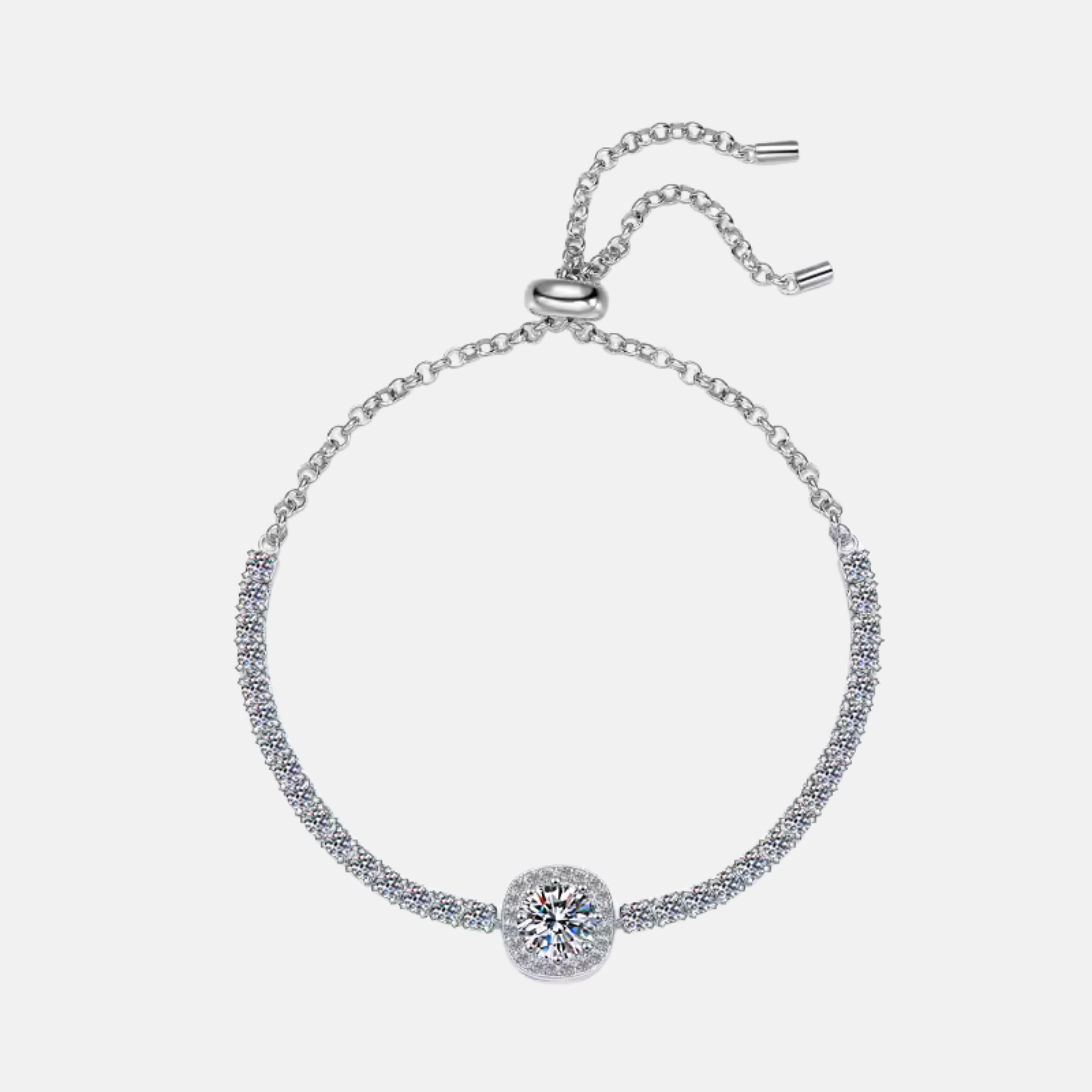 Pulseira Classic Moissanite e Zircônia