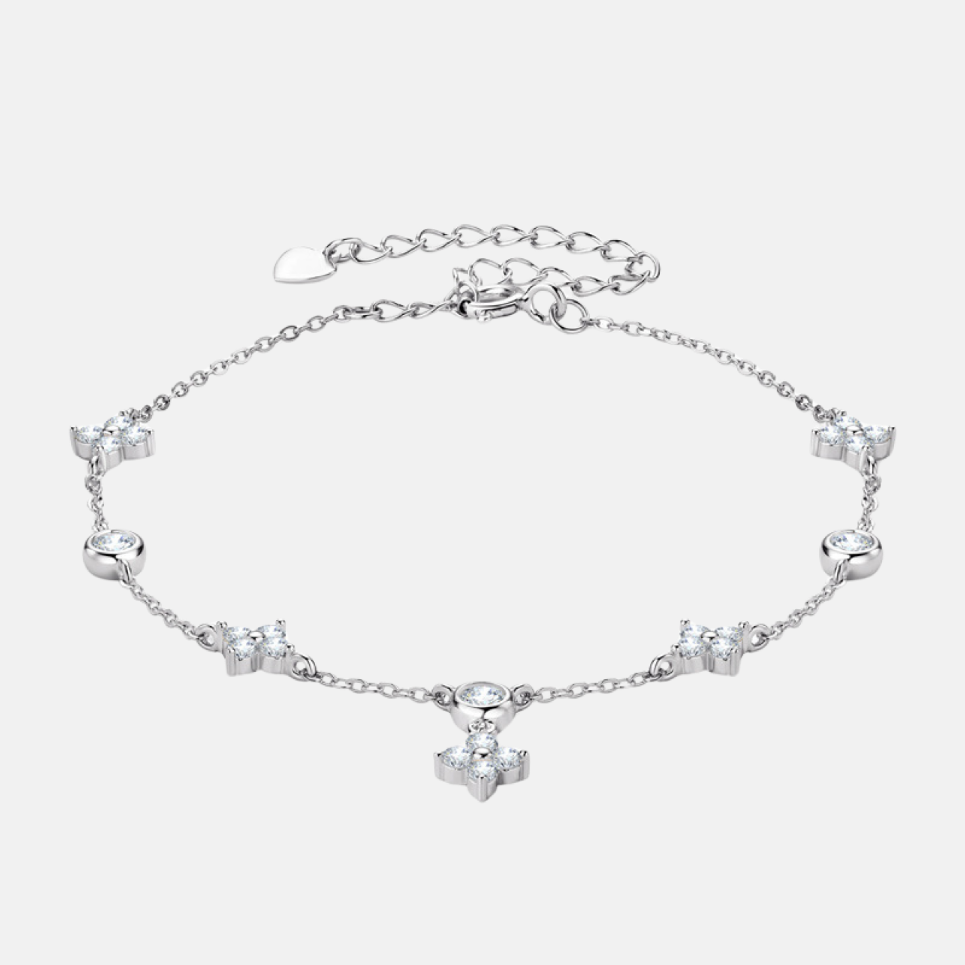 Pulseira Elos Bezel Moissanite