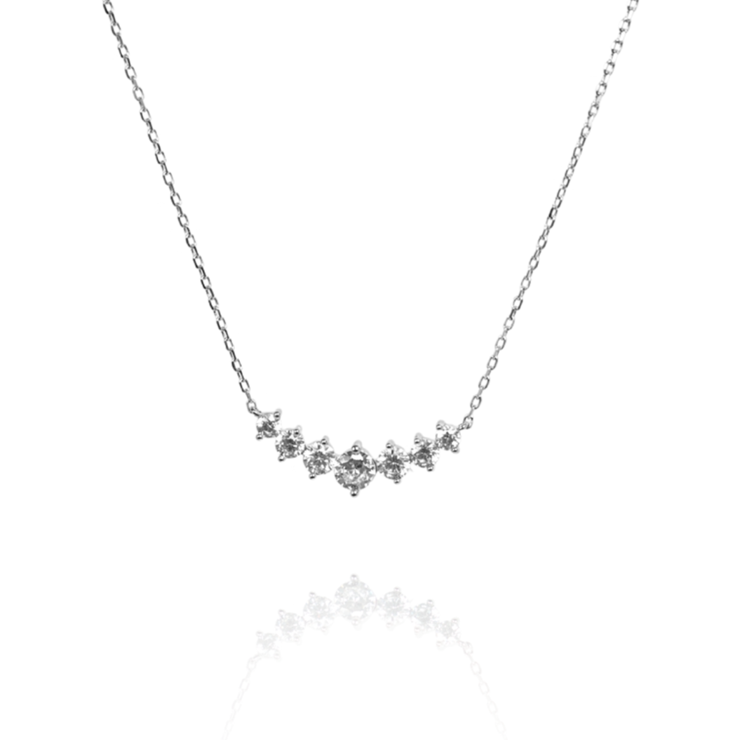 Colar 7 Pedras Moissanite