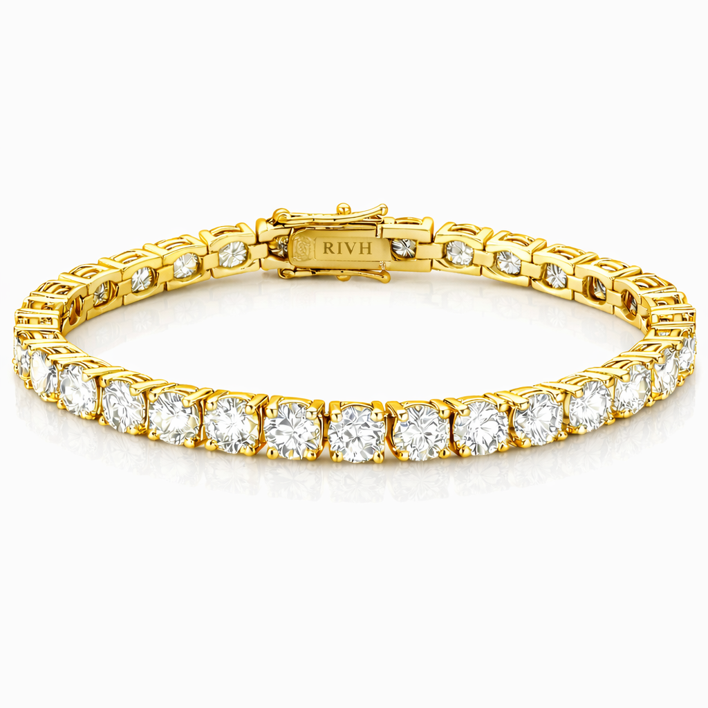 Riviera Moissanite - Ouro Amarelo