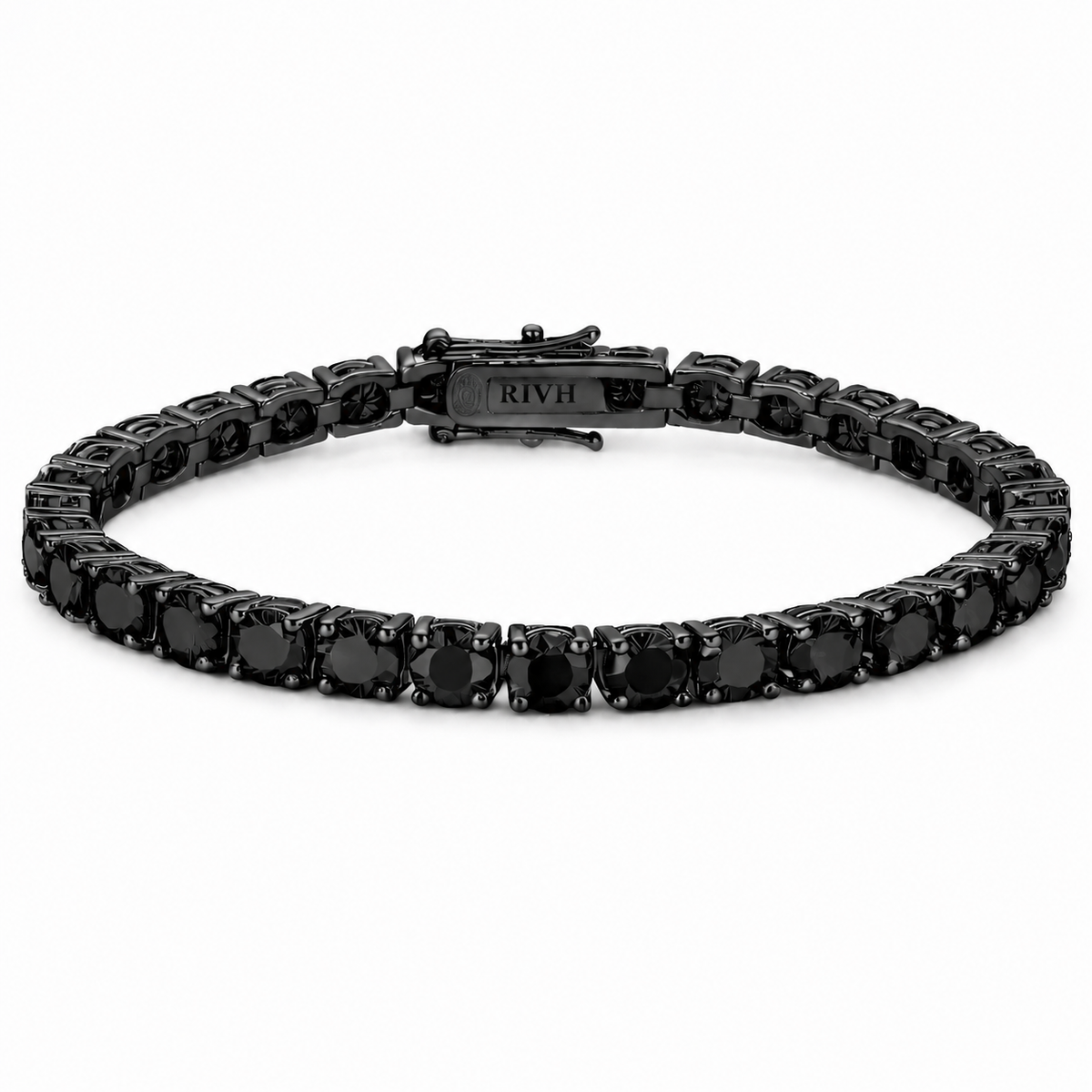 Riviera Moissanite Black - Ródio Negro