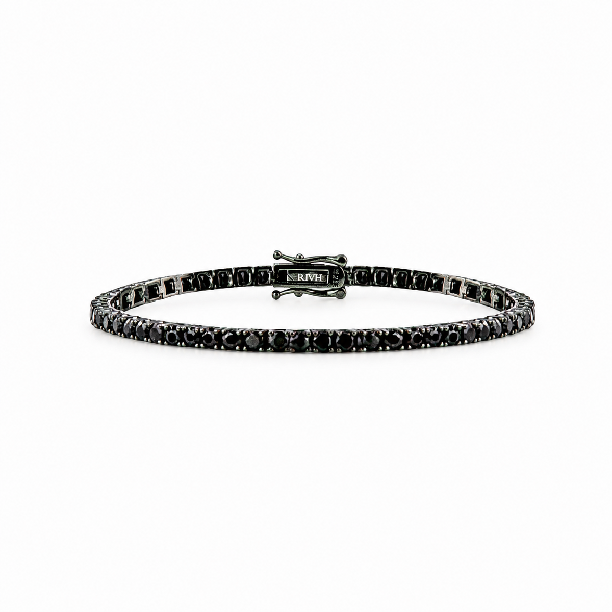 Riviera Zircônia Ônix - Ródio Negro